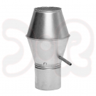 Deflektorhaube Übersteckmuffe passt auf Rohr mit Schutzgitter Ø 315mm