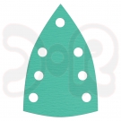 KLINGSPOR PS 77 CK Schleifstreifen kletth. wirkstoffbesch., 98 x 148 mm, Korn 180, Lochform GLS24