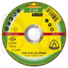 KLINGSPOR C 24 Extra Trennscheiben, 115 x 2,5 x 22,23 mm, gekröpft