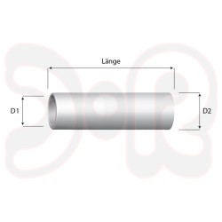 Gasdüse zylindrisch, schraubar, M16 , NW Ø 21 mm für 305TM